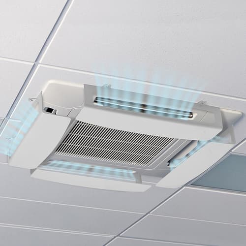 Deflettore Climik Quadro Dc Bianco 50 cm - 3