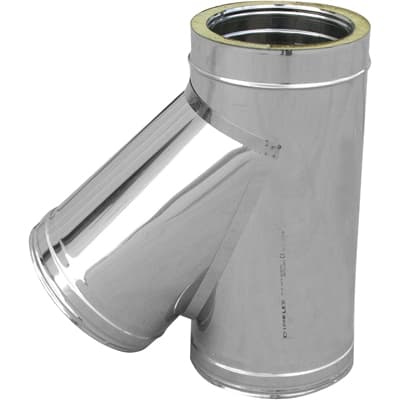 Braga in Acciaio 316L a 45 ° Doppia Parete Dk D Int 200 D Est 250 - 3