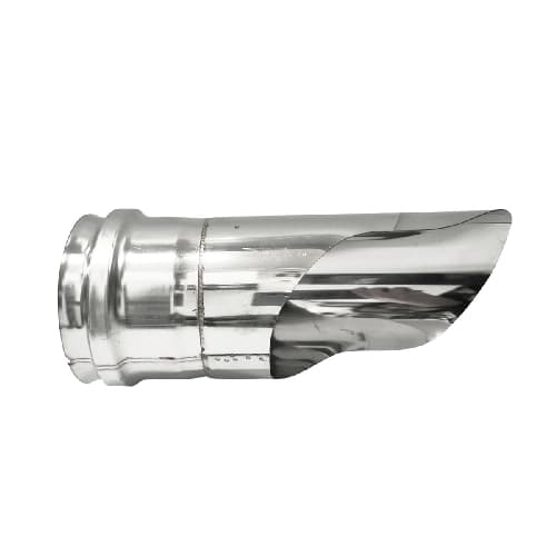 Terminale Gomito INOX 304 con Cappello Dritto Dk Ø 80 - 3