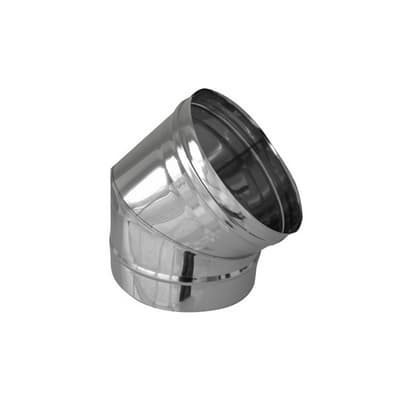 Curva in Acciaio 316L a 45 ° per Canne Fumarie Dk Ø 200 - 3