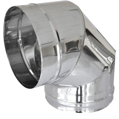 Curva in Acciaio a 90 ° per Canne Fumarie Dk Ø 250 - 3
