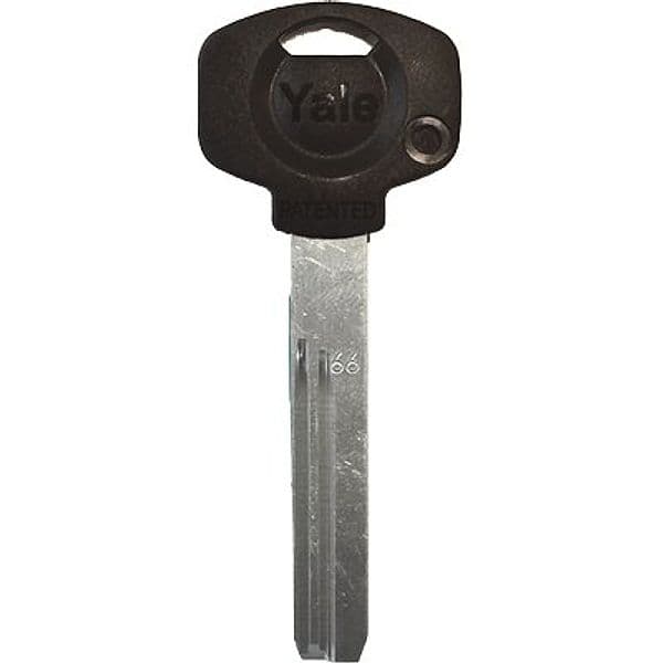 Chiave Punzonata 7X7 Originale Yale Testa Nera Alpacca - 2