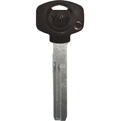 Chiave Punzonata 7X7 Originale Yale Testa Nera Alpacca - 2