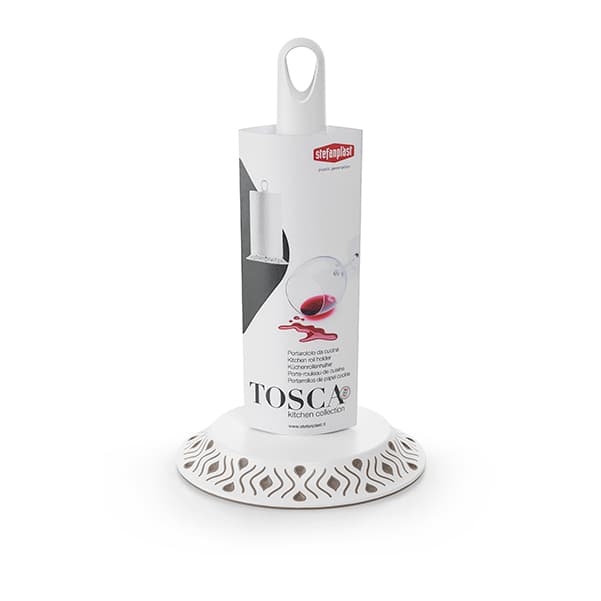 Portarotolo da Cucina Stefanplast Tosca Bianco Tortora - 2