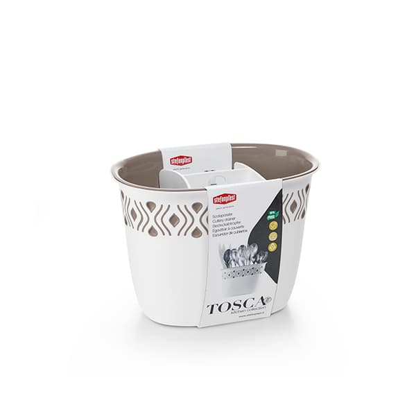 Scolaposate Stefanplast Tosca Bianco Tortora - 2