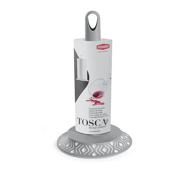 Portarotolo da Cucina Stefanplast Tosca Grigio Bianco - 2