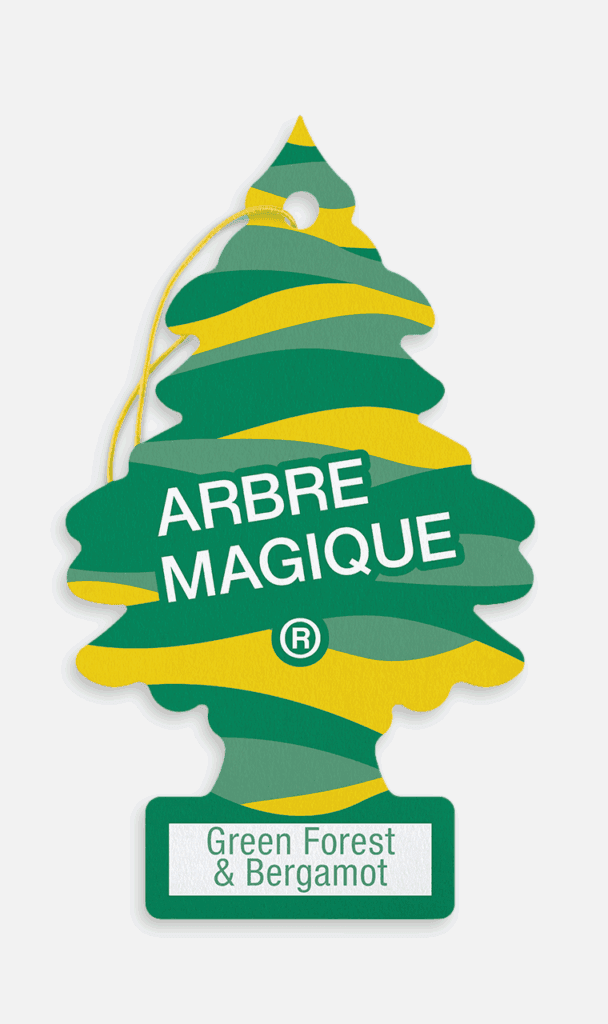 Deodorante Auto Green Forest e Bergamot 24 Confezione Arbre Magique Double - 2