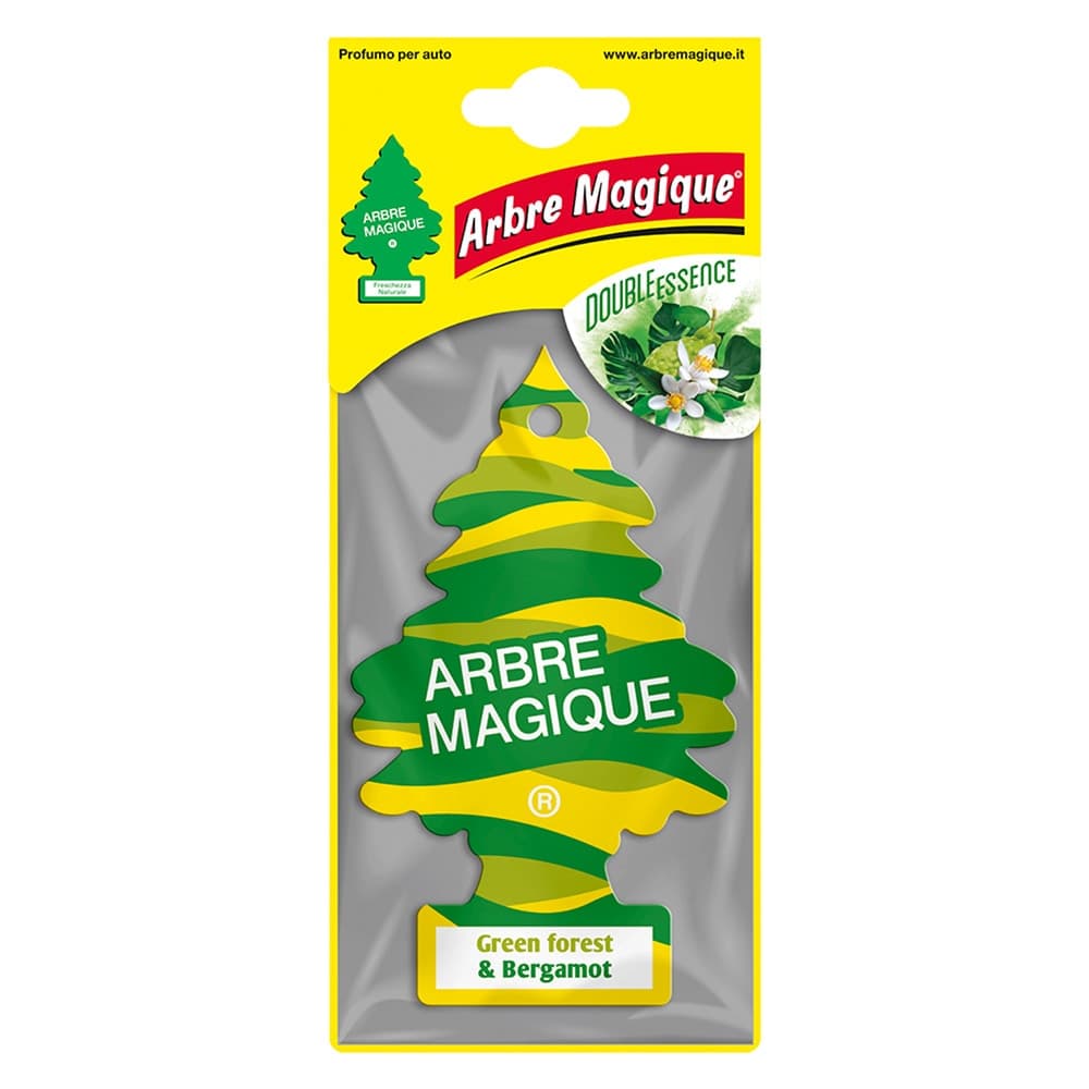 DEODORANTE AUTO 'ARBRE MAGIQUE' 'double essence' - green forest e bergamot- 24 confezione  - BricoGo – Autres