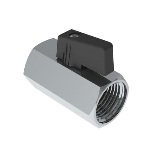 Minivalvola a Sfera FF con Leva Nera Eurot 354 a 1076 a 03 - 2