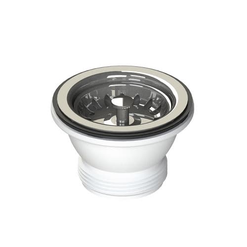 Piletta Scarico Ø 70 mm Tappo Cestello Ø 52 Lbpla 11 x 2 - 2