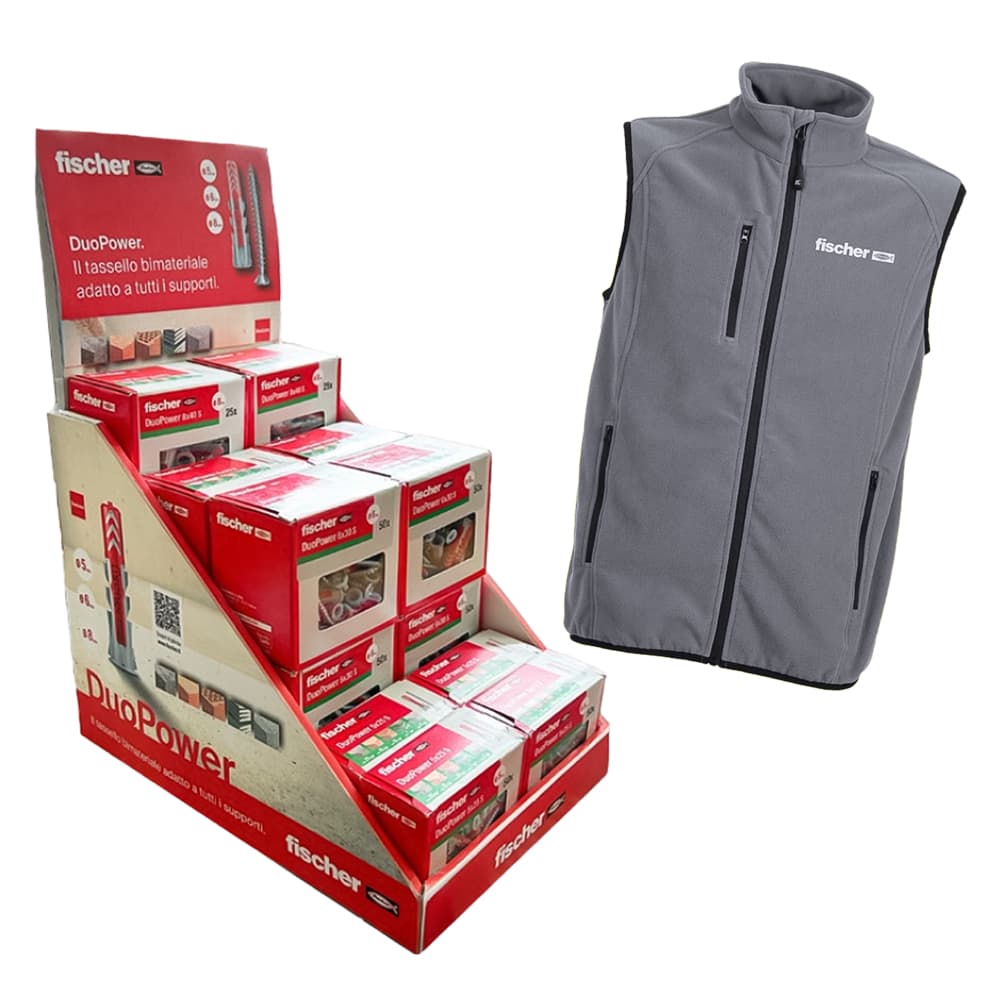 Espositore Tasselli Fischer Duo Power Nylon con Vite Totale 700 Pezzi - 2