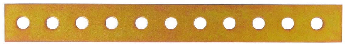 Piastrina Diritta Forata Mm 200 x 20 in Acciaio Tropicalizzato 100 Pezzi - 2