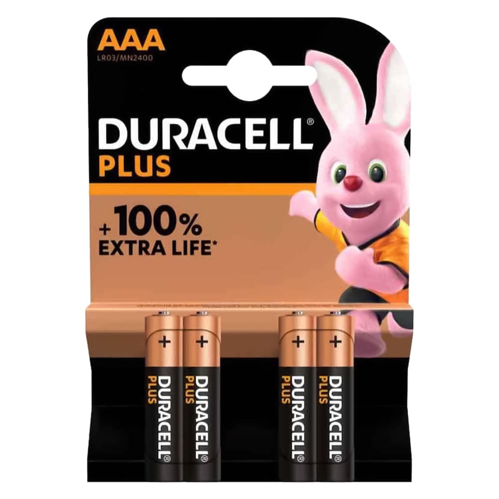 Pila Ministilo Pz 4 Duracell Mn 2400 1,5 V Aaa Plus 100 per Verificare L - 2