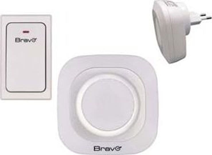 Campanello Wireless Kin Plug in Bianco Bravo - 2
