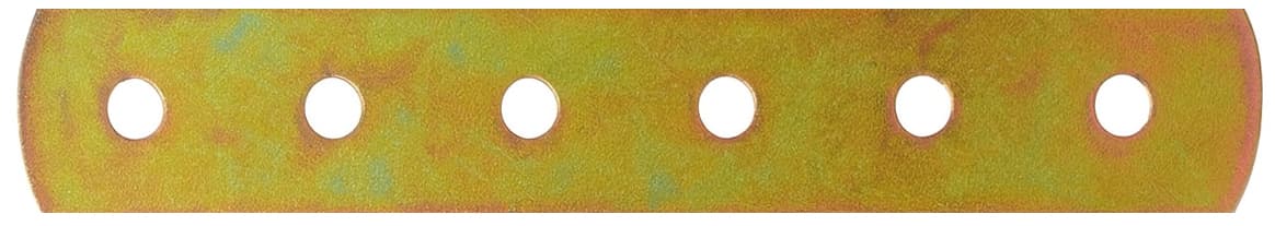 Piastrina Diritta Forata Mm 300 x 20 in Acciaio Tropicalizzato 50 Pezzi - 2