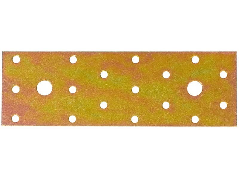 Piastrina di Giunzione Diritta Fori Larghi Mm 120 x 50 L in Acciaio - 2