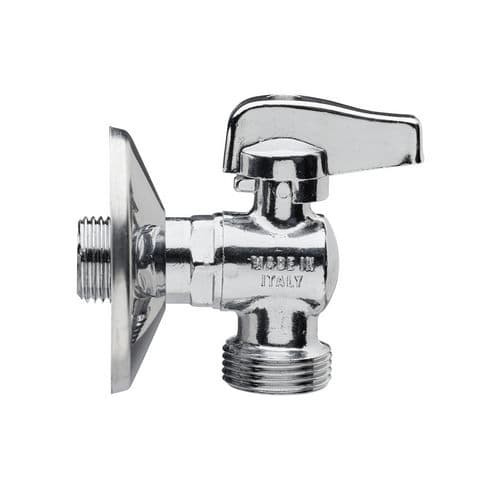 Rubinetto a Sfera per Lavatrice Leva Cromata Rb ½ x ¾ - 3