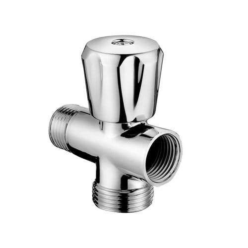 Rubinetto a 3 Vie Attacco Lavatrice Dh ½ x ¾ x ½ - 3