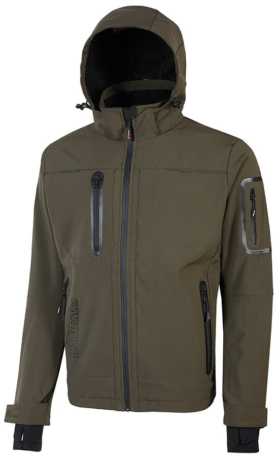 Giacca Softshell Space Colore Verde Misura XL U Power - 4
