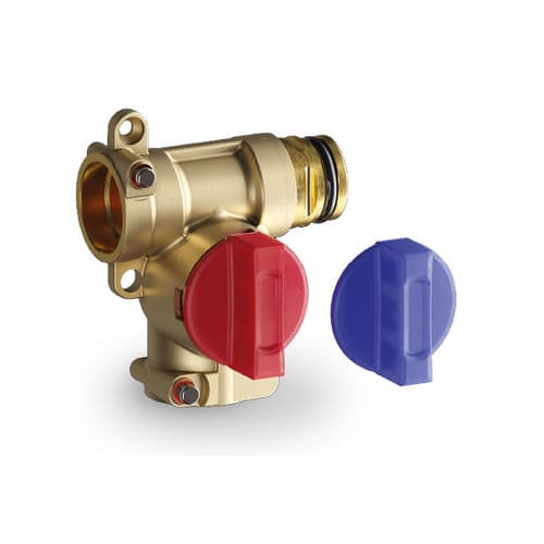Valvola T4 DN10 Tee F13 Ffm Dx Teco Connessione F13 DN10 - 2