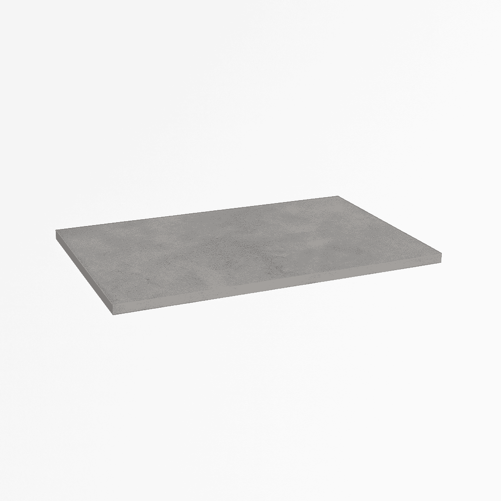 Top in Legno per Base Mod Unika Dh 100 cm x 46 x 1,8 Olmo Cemento - 3
