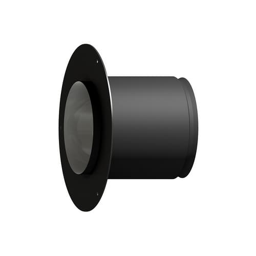 Rosone a Muro con Elemento Dritto L 125MM MF Dk Ø 150 Rosone Ø 250 - 2