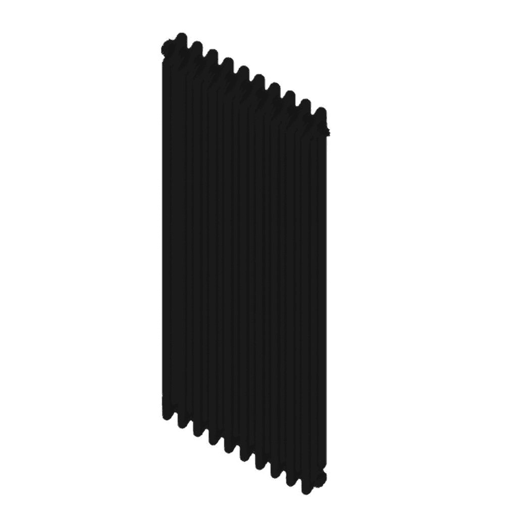 Radiatore Tubolare Ardesia 3 Colonne H856 Cordi 4 Elementi Nero - 2
