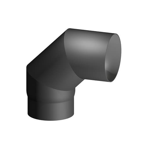 Curva Acciaio al Carbonio Smaltato 90° MF per Stufe a Legna Dk Ø 120 - 3