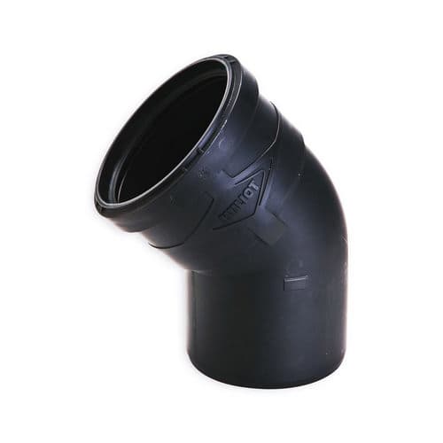 Curva in PPR Black Ultra Silent Bampi DN 40 45° - 2