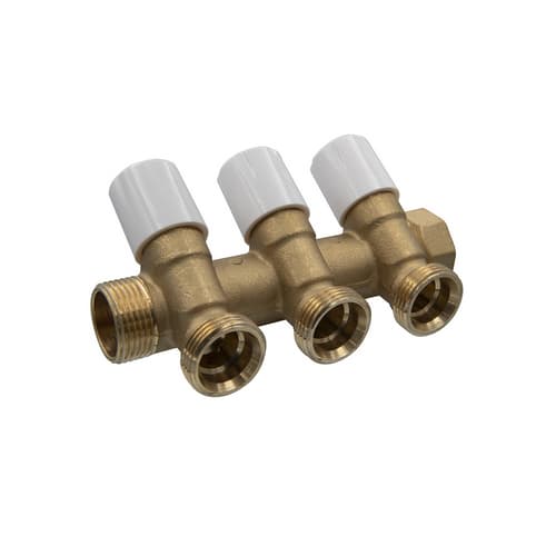Collettore di Distribuzione con Vitoni di Chiusura ¾ Tdmb 1 x ¾ 2 Vie - 2