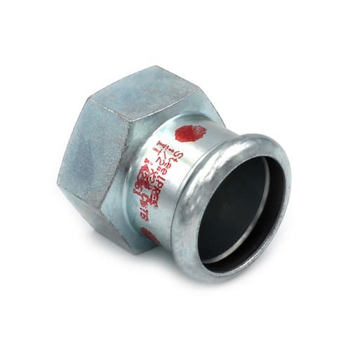 Manicotto Misto Filetto F a Pressare in Acciaio Carbonio 1 x 35 R.m 5 Pezzi - 3
