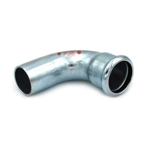 Curva 90° MF a Pressare in Acciaio Carbonio Steel Pres Ø 54 R.m - 2