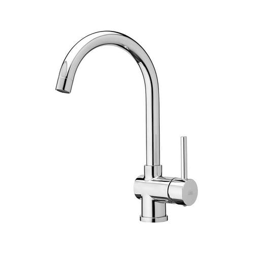 Rubinetto Miscelatore Lavello Monoforo Canna Orientabile Stick Paffo Cromo - 2