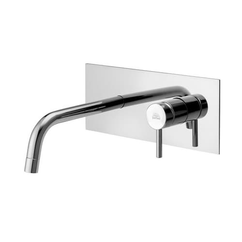 Rubinetto Miscelatore Incasso Lavabo con Bocca Paffo Cromo Bocca L 248 mm - 2
