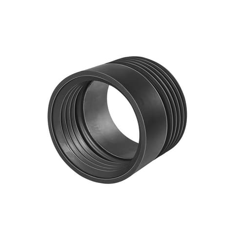 Prolunga WC Diritta in Gomma Nera D Est 115 mm Int 95 mm G.m.p - 3