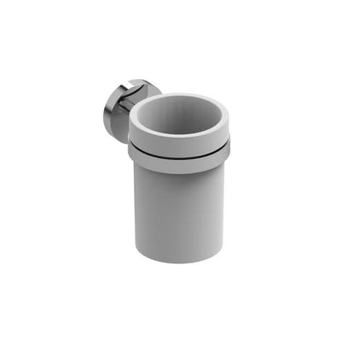 Porta Spazzolini Mod Class Metaf Cromo 7,8 cm x H 11,8 x 10,7 - 2