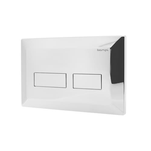Placca Doppio Scarico Queen Bampi Cromo - 2