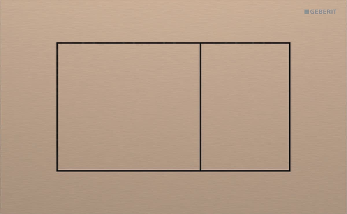 Placca di Comando Sigma 40 2 Tasti Sigma 40 Geberit Acciaio INOX Oro - 3