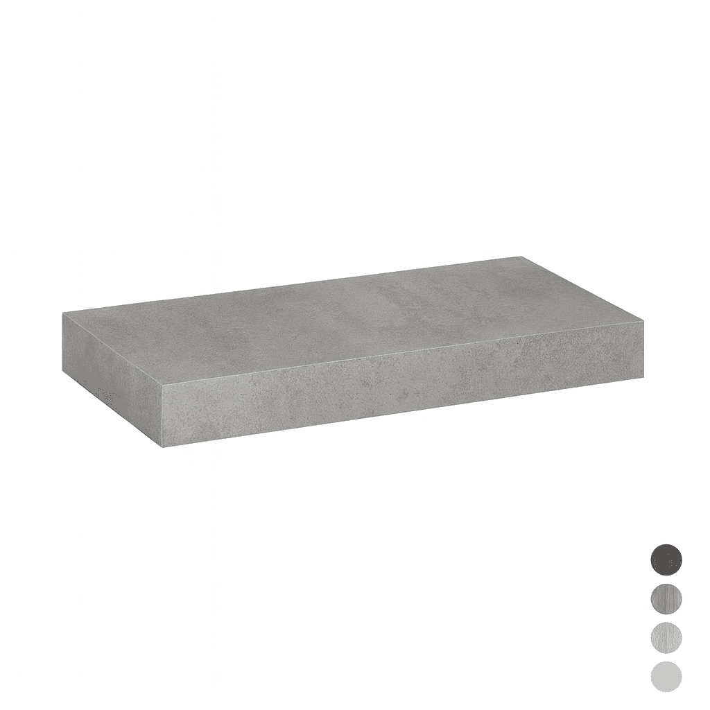 Mensola per Lavabo Mod Unika H 10 Dh 140 cm x 46XH.10 Olmo Cemento - 3