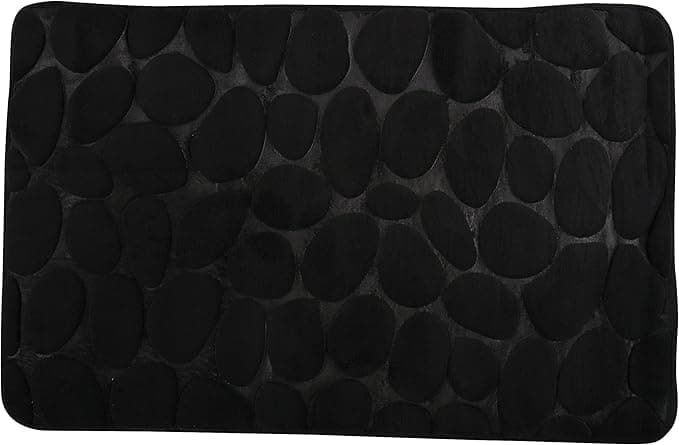 Tappeto Bagno in Microfibra Schiuma Spire Nero 40 cm x 60 - 4