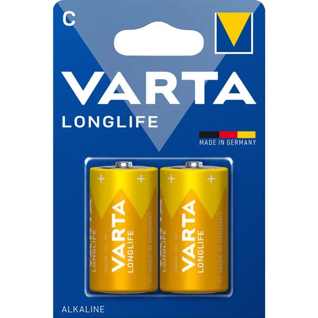 Pila Mezza Torcia Longlife PZ 2 Varta LR14 1,5 v C 6 Confezione - 3