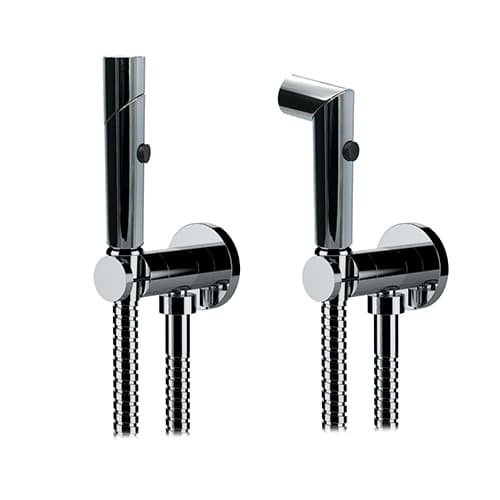 Kit Doccetta Doccia Shut Off Doppia Funzione Cromo Tonda Cromo Remer - 3