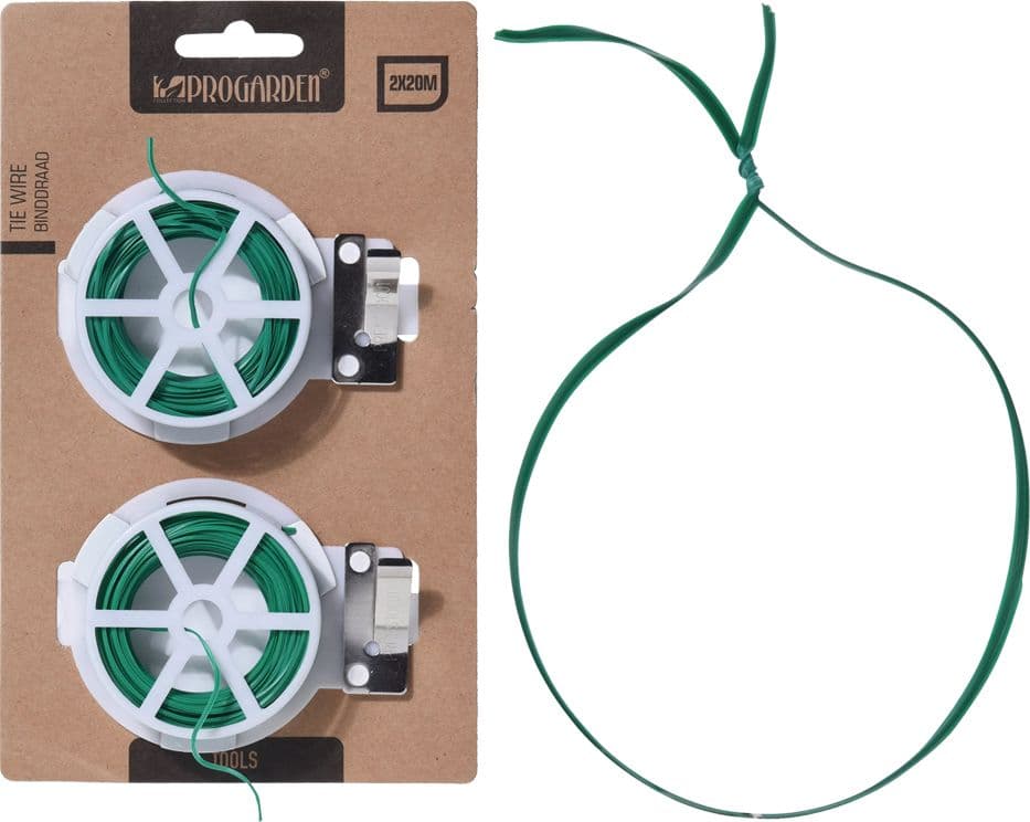 PIATTINA FILO PLASTICATO 2 bobine da mt. 20 - con taglierina  - BricoGo