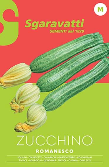 Semi per Ortaggi e Vegetali Zucchino Romanesco Sgaravatti 20 Pezzi - 3