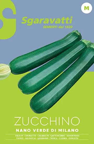 Semi per Ortaggi e Vegetali Zucchino Nano Sgaravatti Verde di 10 Pezzi - 3