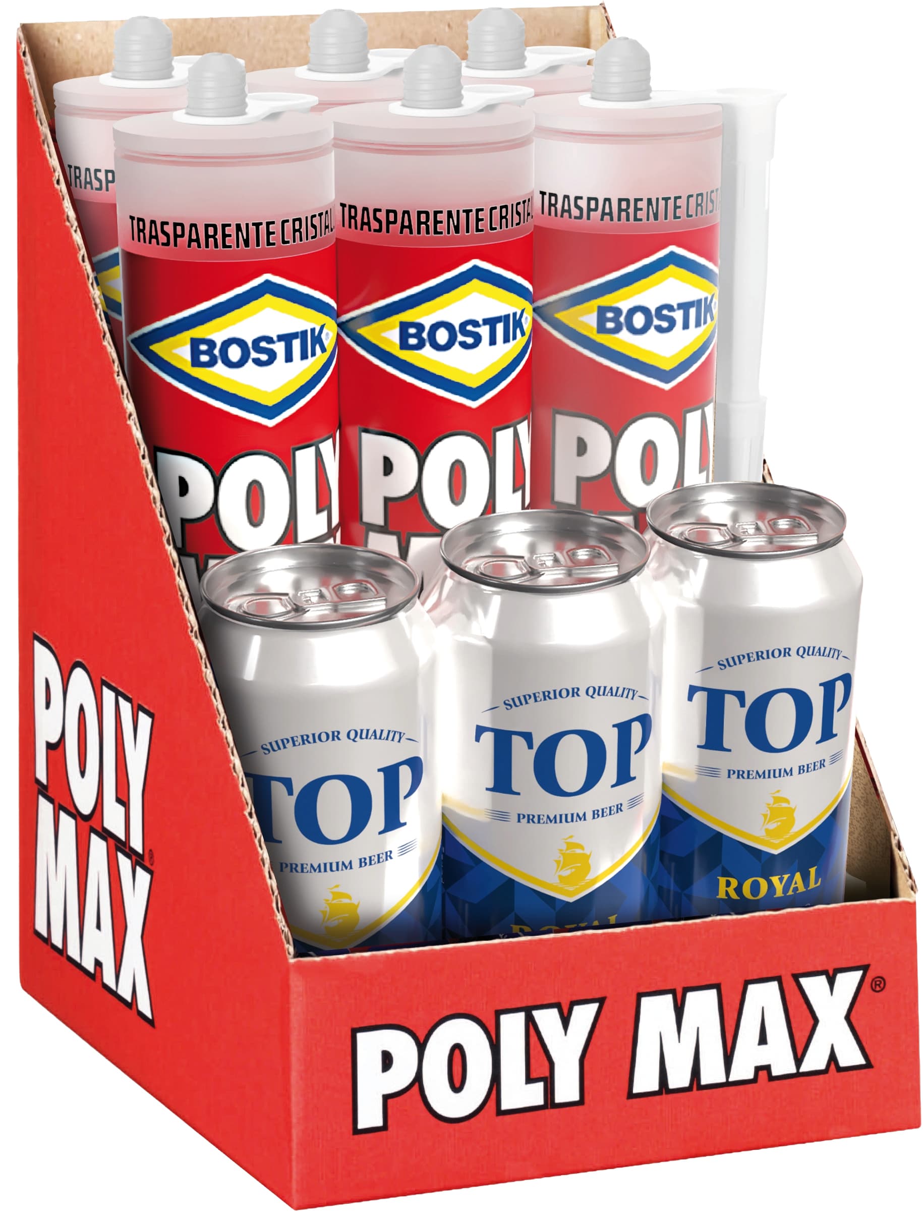 Espositore Adesivo Sigillante Universale Original Express da Bostik 6 Pezzi - 3