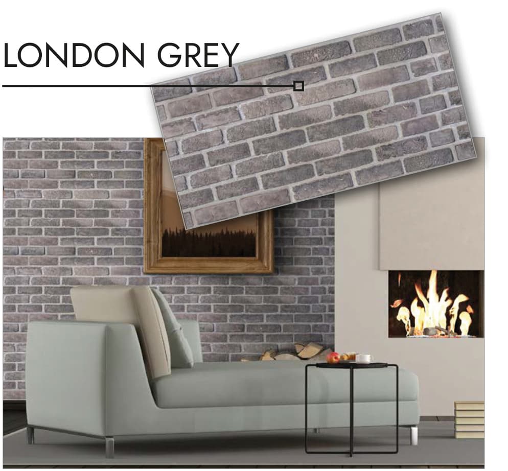 Lastra Decorativa Serigrafata Cm 50 x 100 Effetto London Grey 15 Pezzi - 3