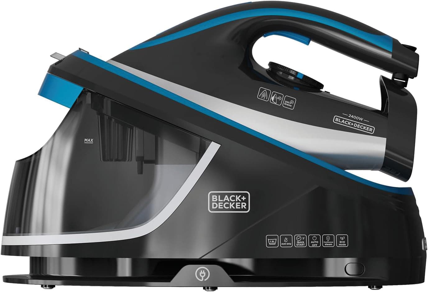 Sistema Stirante a Carica Continua BXSS2401E 2 400 W 1 5 L Piastra - 4