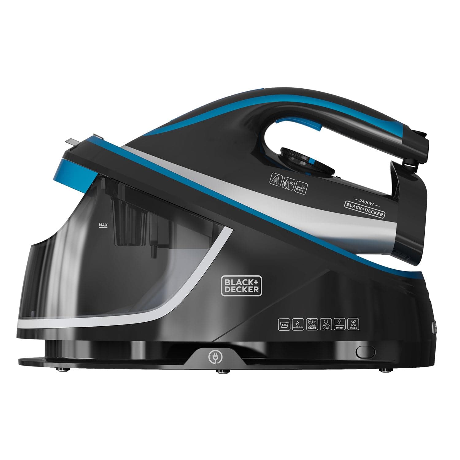 Sistema Stirante a Carica Continua BXSS2401E 2 400 W 1 5 L Piastra – Black&Decker