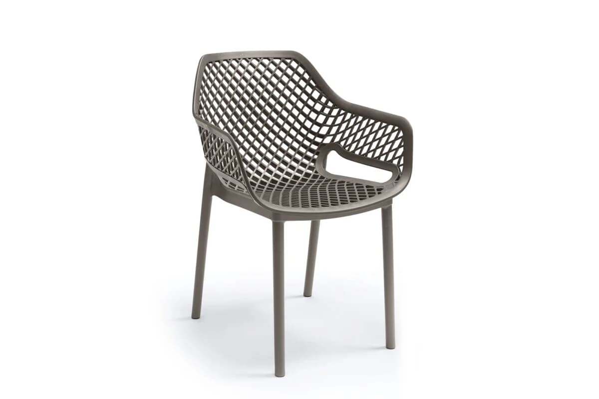 Sedia Bica Aria Armchair in Polipropilene Taupe - 3